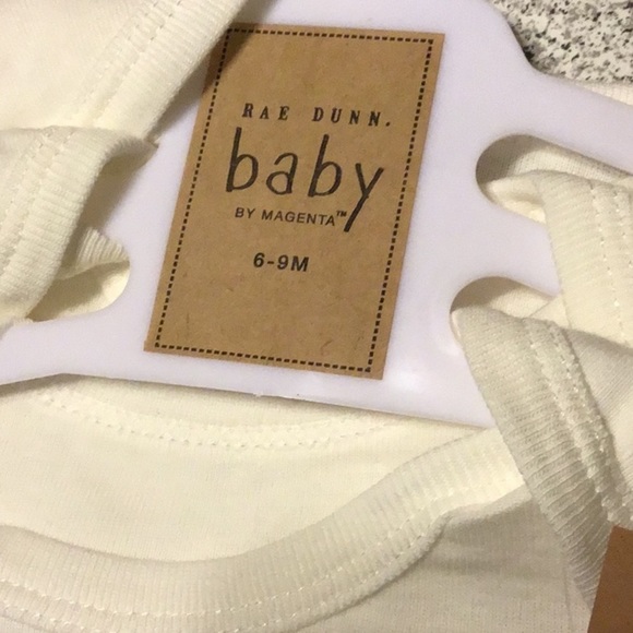 1LEFT NEW Rae Dunn 3pc onesies hangry/snuggle/milk - Picture 5 of 8